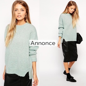 ASOS Oversize Boxy Jumper In Brushed Mohair