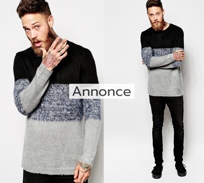 River Island Block Jumper with Mohair